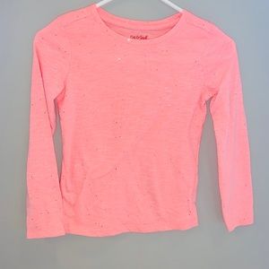 Girls pink long sleeve shirt
